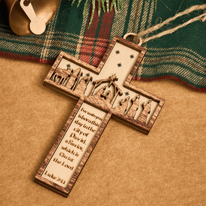 Christianartworkshop Cross Nativity 3D Hanging Ornament: Sacred Story & Scriptural Devotion - image 12