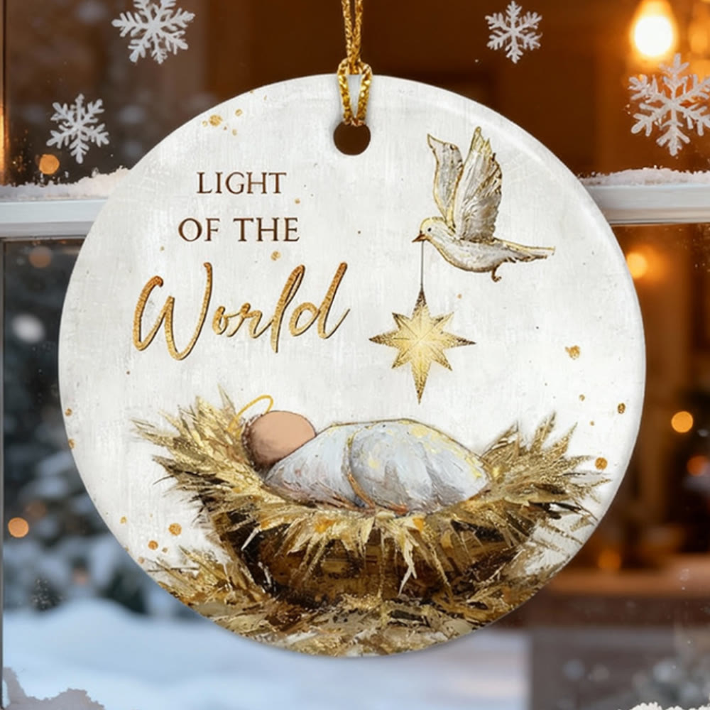 Christianartworkshop Guiding Star Nativity Ornament: Tactile Faith Reminder for Tree Displays - image 2