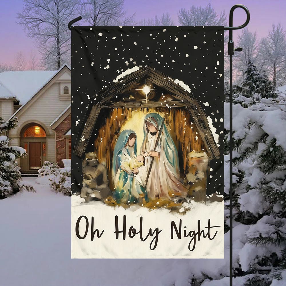Christianartworkshop Serene Nativity Garden Flag: Constant Grace Reminder for Homes - A - 90×150cm (3×5 ft.) - image 0