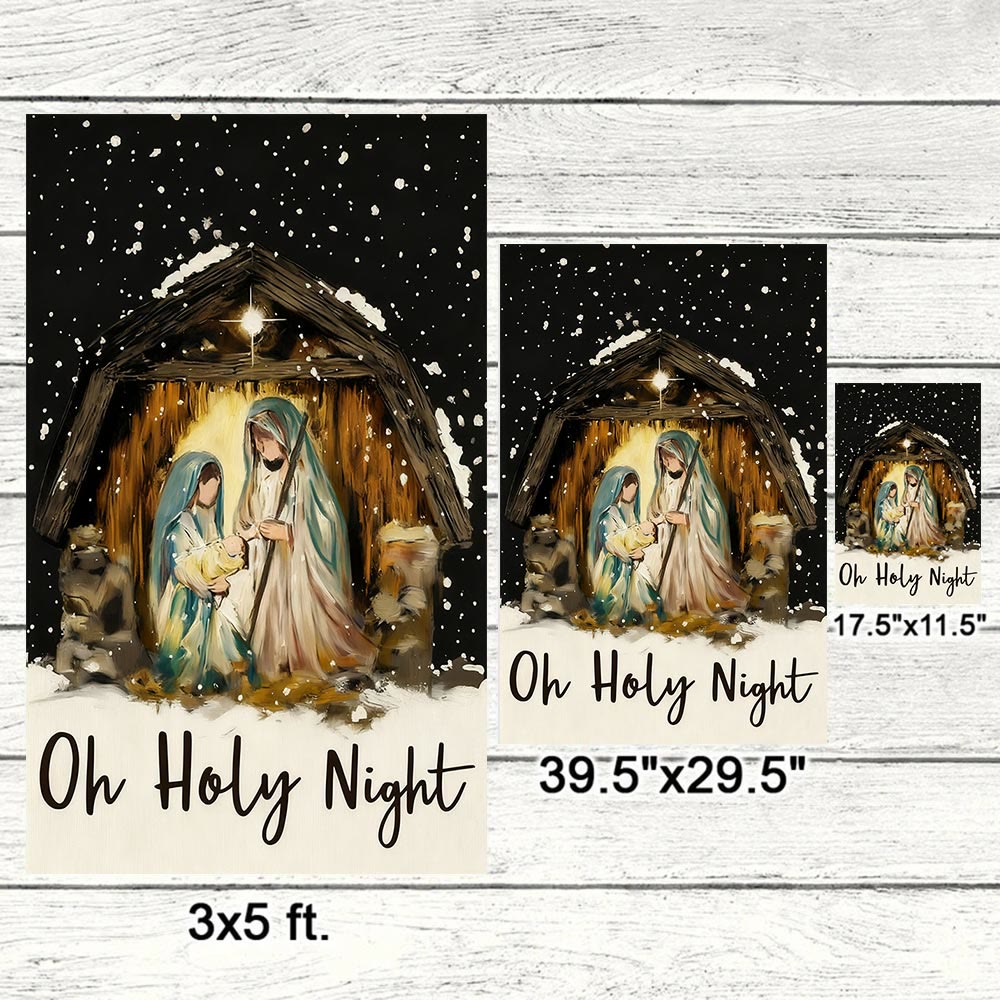 Christianartworkshop Serene Nativity Garden Flag: Constant Grace Reminder for Homes - image 5
