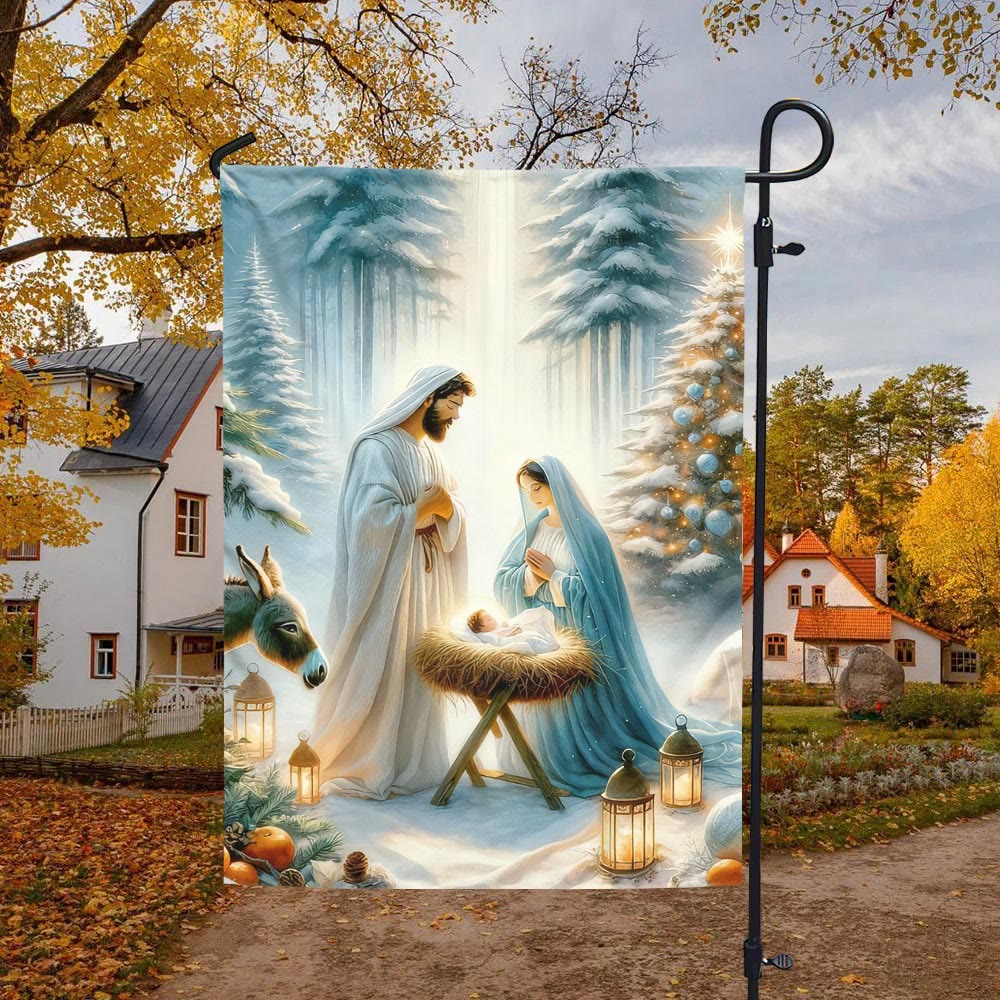 Christianartworkshop Jesus Is the Reason Nativity Garden Flag: Faith & Joy Reminder for Yards - image 10