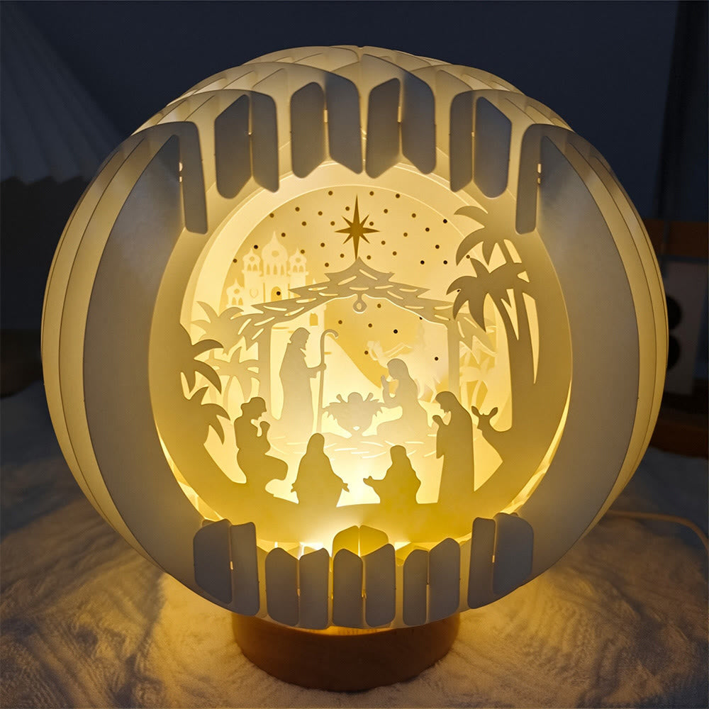 Christianartworkshop Nativity Globe Lamp: A Glowing Embrace of Christmas Faith & Wonder - image 1