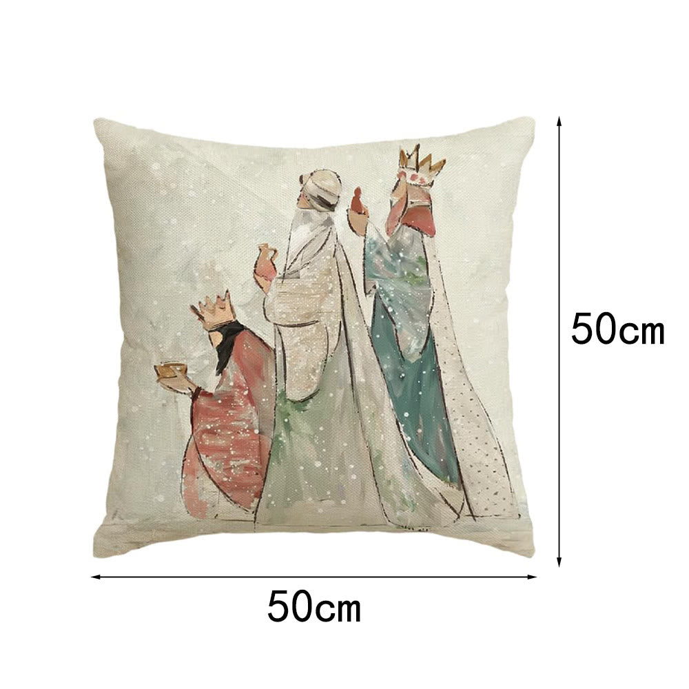 Christianartworkshop Holy Night Pillow Set: Stylish Faith Token for Cozy Decor - B - 50*50cm - image 10