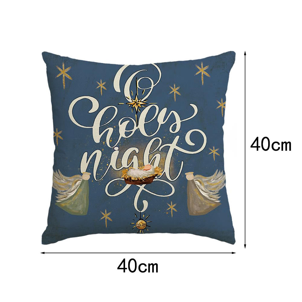 Christianartworkshop Holy Night Pillow Set: Stylish Faith Token for Cozy Decor - D - 40*40cm - image 15