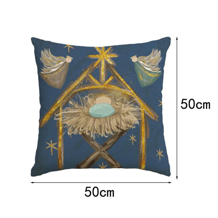 Christianartworkshop Holy Night Pillow Set: Stylish Faith Token for Cozy Decor - A - 50*50cm - image 7