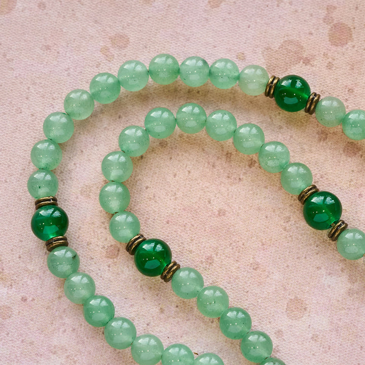 Christianartworkshop Blessed Green Aventurine Rosary: Jade Beads & St. Benedict Guardian Charm - image 6