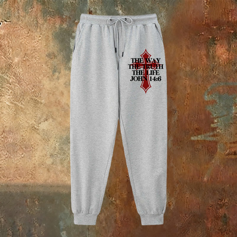Christianartworkshop John Verse with Cross Sweatpants: Ideal for Church & Casual Days - image 14
