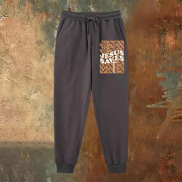 Christianartworkshop Jesus Saves Sweatpants: Daily Comfort Wrapped in Devotion - image 22