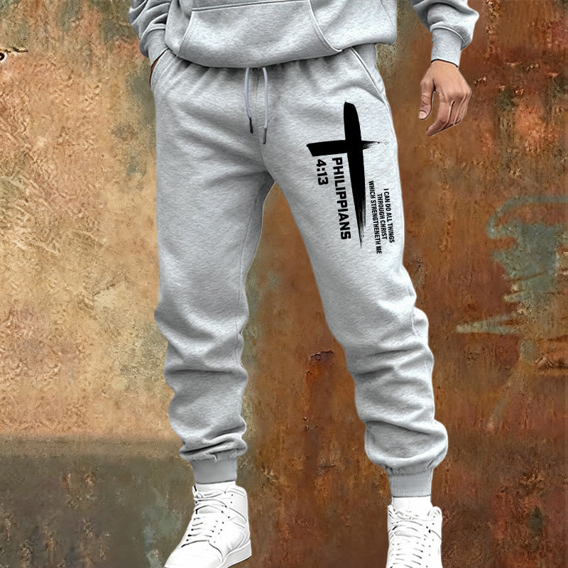 Christianartworkshop I Can Do All Things Cross Sweatpants: Daily Wear Rooted in Hope - image 13