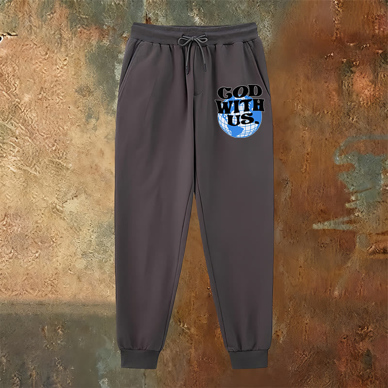 Christianartworkshop Globe & God With Us Sweatpants: Cozy Reminders of His Nearness - image 14