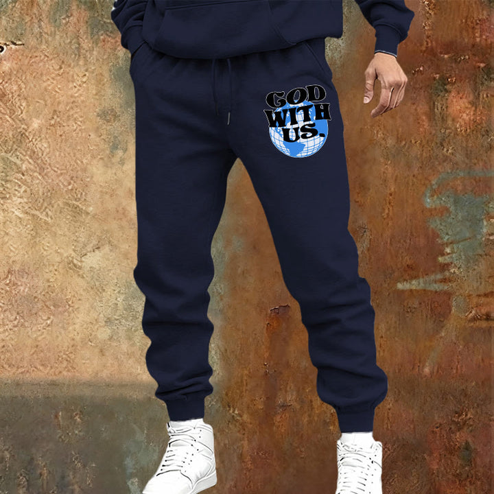 Christianartworkshop Globe & God With Us Sweatpants: Cozy Reminders of His Nearness - image 9