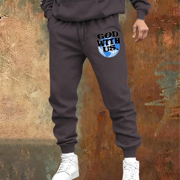 Christianartworkshop Globe & God With Us Sweatpants: Cozy Reminders of His Nearness - image 13