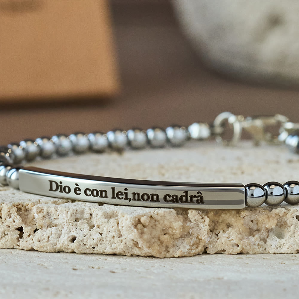 Christianartworkshop Matthew 19:26 & German Psalm 46:5 Bracelet: Quiet Reminder of Divine Presence - image 7