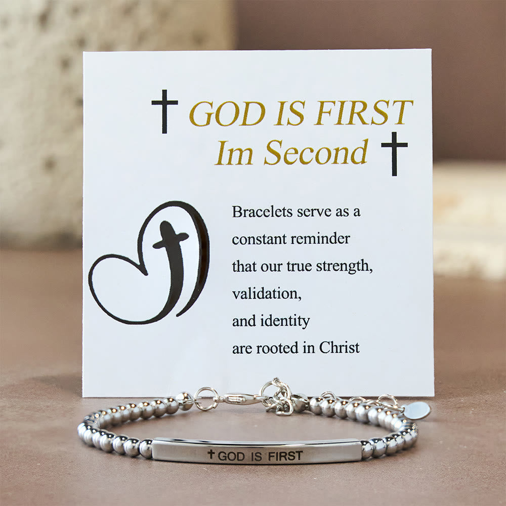 Christianartworkshop God Is First & Psalm 46:5  Bracelet: Steady Companion for Daily Routines - image 6