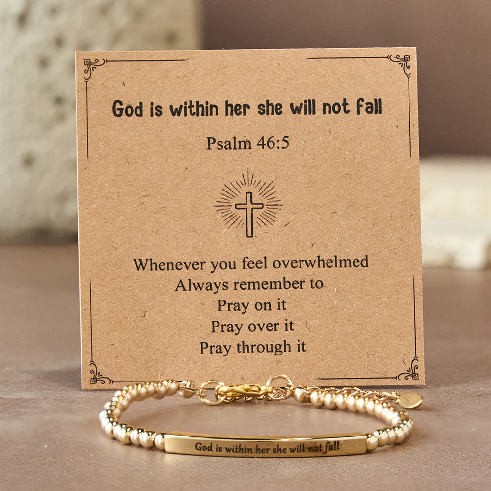 Christianartworkshop God Is First & Psalm 46:5  Bracelet: Steady Companion for Daily Routines - image 10