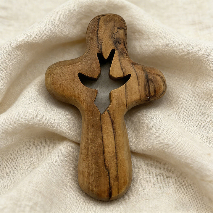 Christianartworkshop Bird-Cutout Pocket Cross: Steady Companion for Travel Moments - image 1