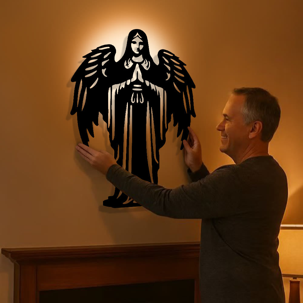 Christianartworkshop Winged Angel Metal Wall Decor: Quiet Reminder of Gentle Grace - image 1