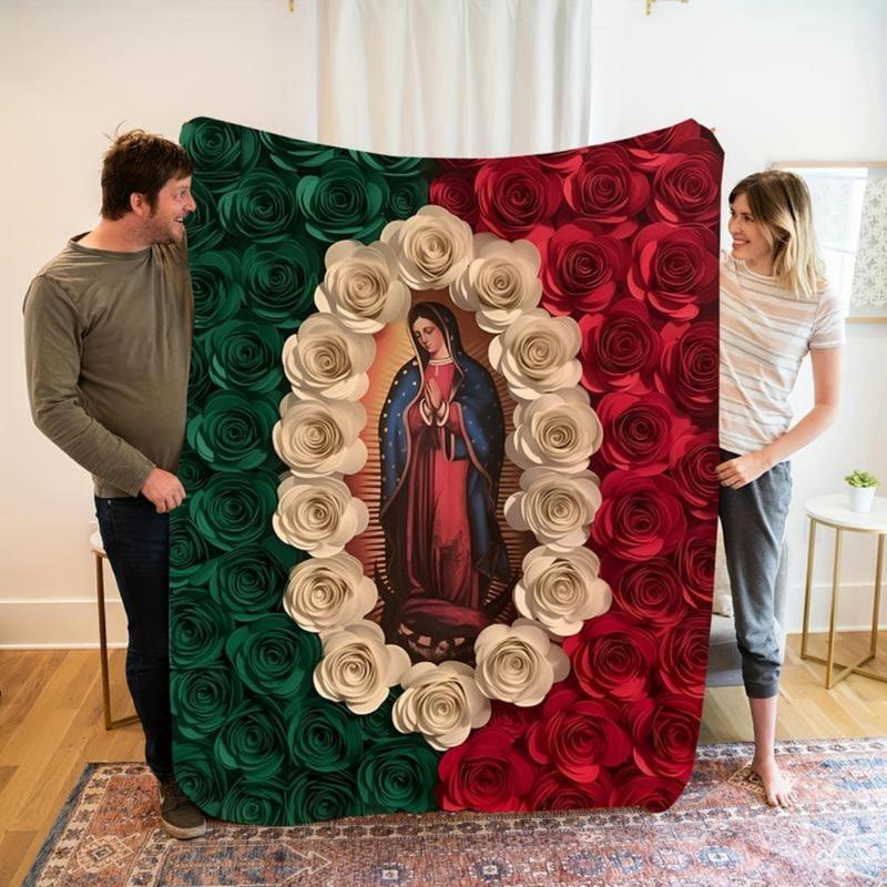 Christianartworkshop Sacred Our Lady Tapestry Blanket: Warm Companion of Daily Grace - 51.2''*59.1''/130*150cm - image 0