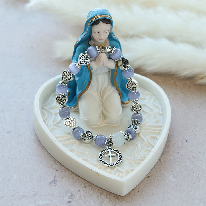 Christianartworkshop Celtic Knot Cat’s Eye Bracelet: Gentle Companion of Daily Grace - image 2