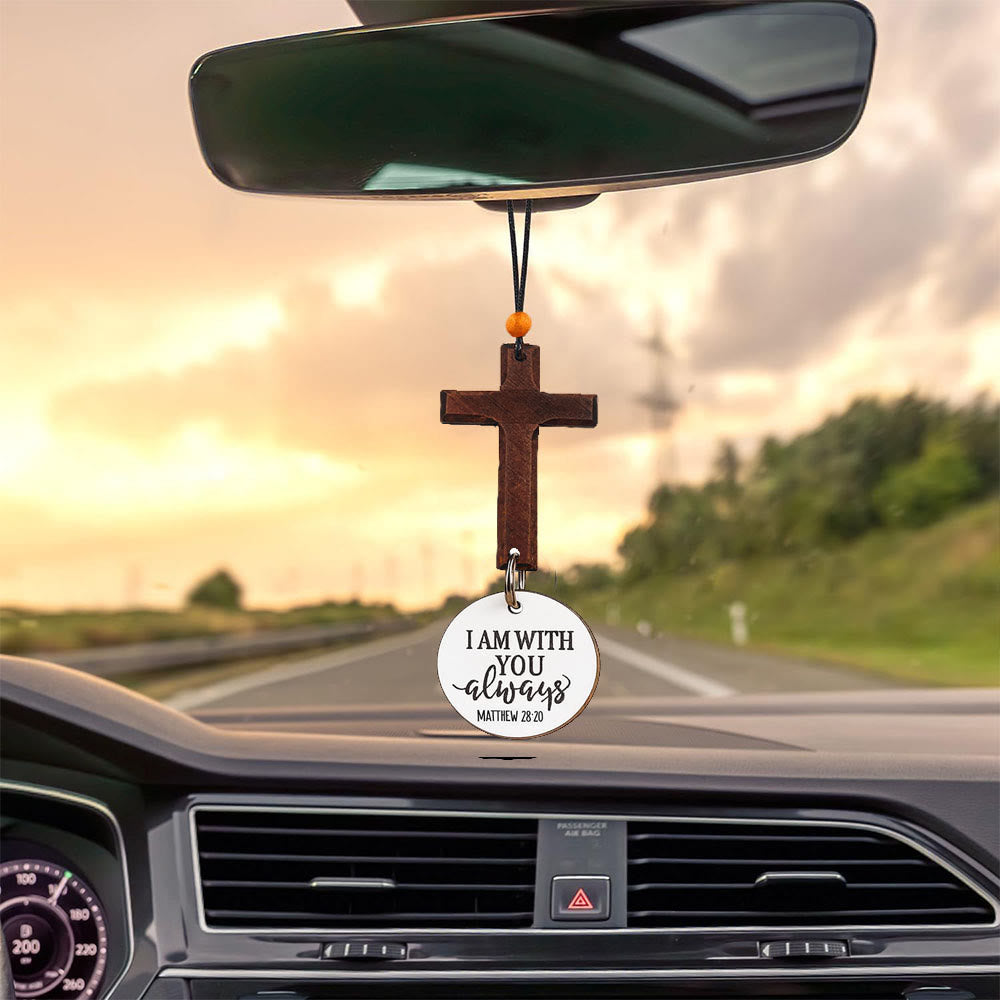 Christianartworkshop Bible Verse Car Hanging Cross Ornament: Scan for a Bible Verse Every Day - image 5