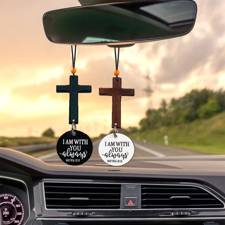 Christianartworkshop Bible Verse Car Hanging Cross Ornament: Scan for a Bible Verse Every Day - image 3