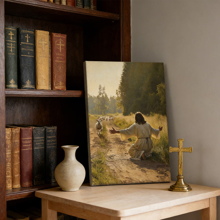 Christianartworkshop Serene Good Shepherd Wall Art Print: Warm Companion of Gentle Care - image 7