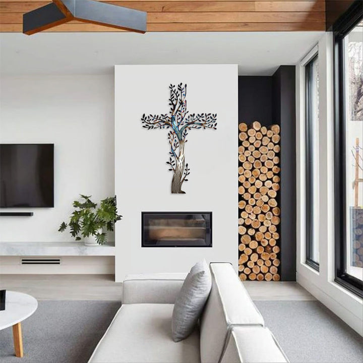 Christianartworkshop 4-Style Flourishing Cross Metal Wall Art: Growth & Grace in Every Branch - image 7