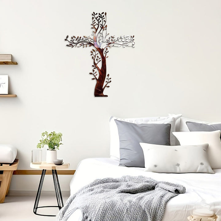 Christianartworkshop 4-Style Flourishing Cross Metal Wall Art: Growth & Grace in Every Branch - image 9