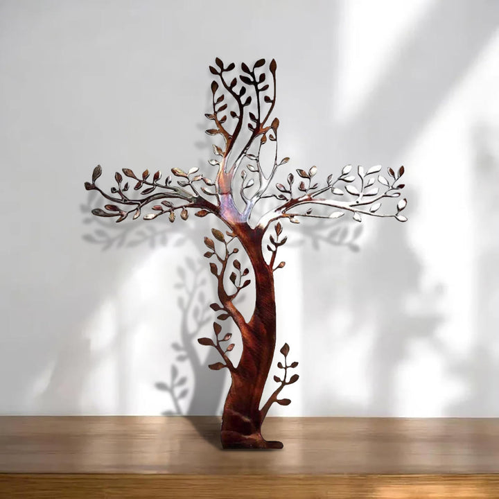 Christianartworkshop 4-Style Flourishing Cross Metal Wall Art: Growth & Grace in Every Branch - C - 11.81''/30cm - image 8