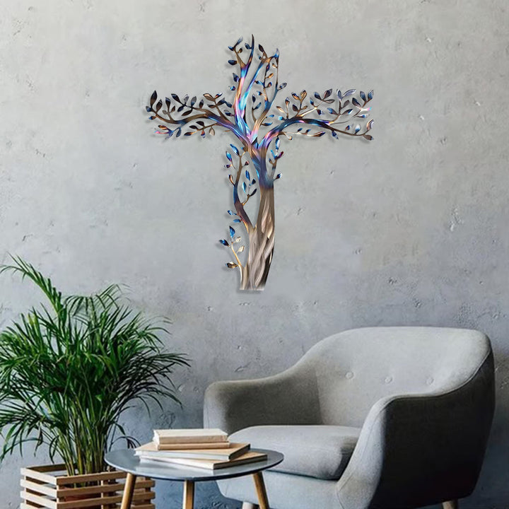 Christianartworkshop 4-Style Flourishing Cross Metal Wall Art: Growth & Grace in Every Branch - image 15