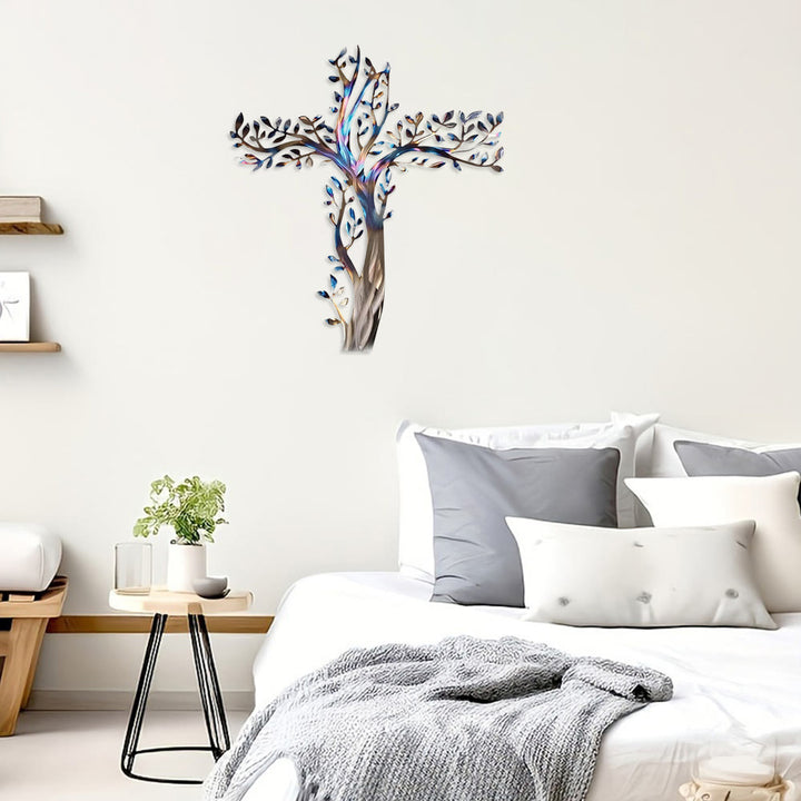 Christianartworkshop 4-Style Flourishing Cross Metal Wall Art: Growth & Grace in Every Branch - image 13
