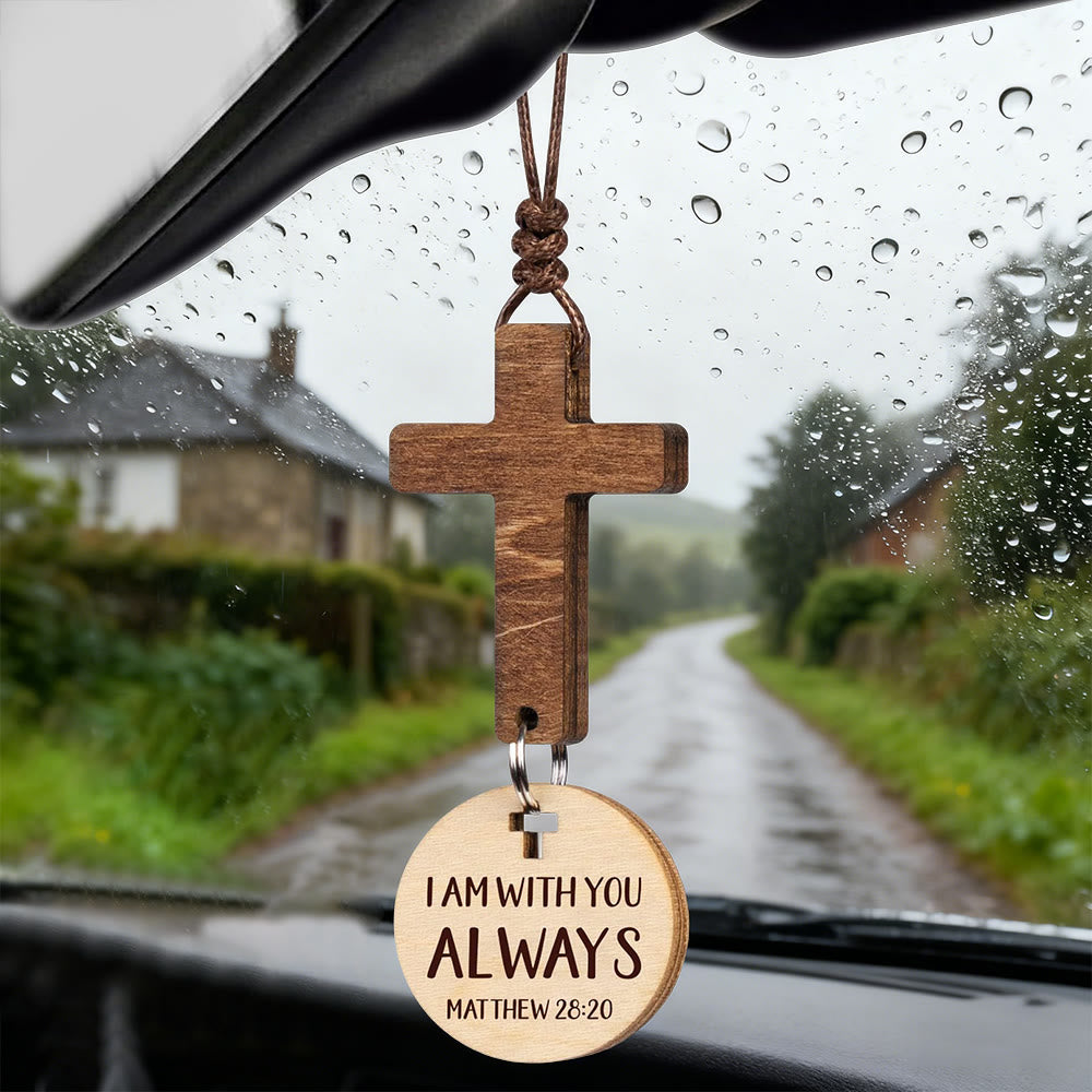 Christianartworkshop 3-Style Wooden Car Pendant with Gift Card: Devotion Wrapped in Natural Style - image 9