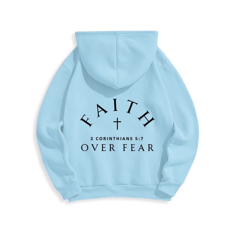 Christianartworkshop 2 Corinthians 5:7 Faith Fleece Lined Polyester Hoodie - image 17