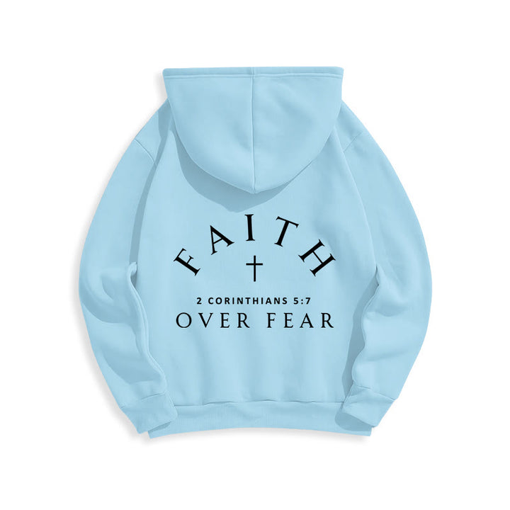 Christianartworkshop 2 Corinthians 5:7 Faith Fleece Lined Polyester Hoodie - image 17