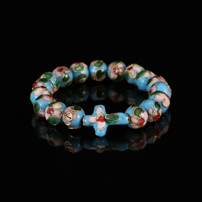 Christianartworkshop Cloisonné Enamel Filigree Faith Pieces: Rich Comfort with Sacred Symbolism - Light Blue - image 6