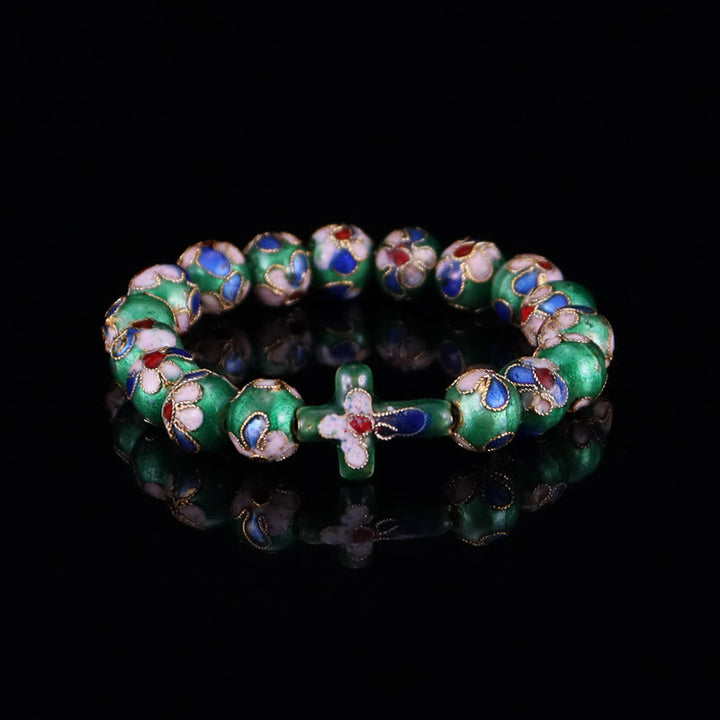 Christianartworkshop Cloisonné Enamel Filigree Faith Pieces: Rich Comfort with Sacred Symbolism - Green - image 11