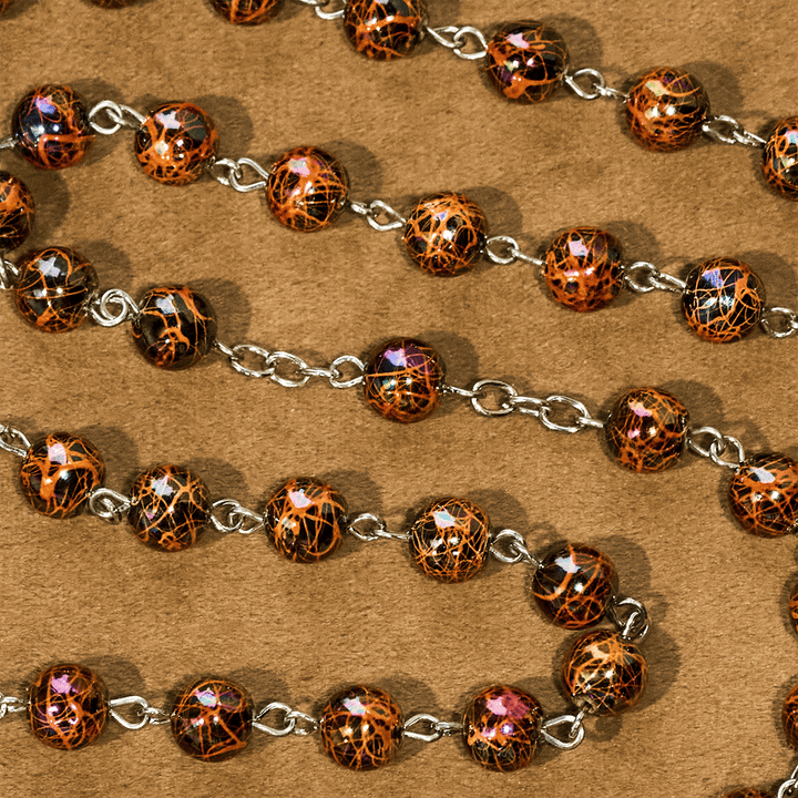 Christianartworkshop Iridescent Acrylic Faith Rosary: Luminous Comfort with Sacred Symbolism - image 7