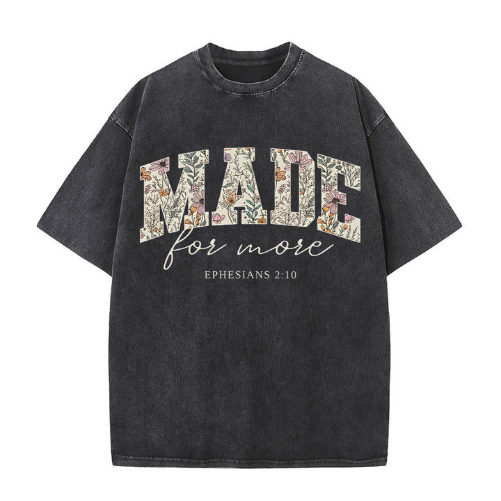 Christianartworkshop Made for More Washed T-Shirt - Black - 4XL - image 1