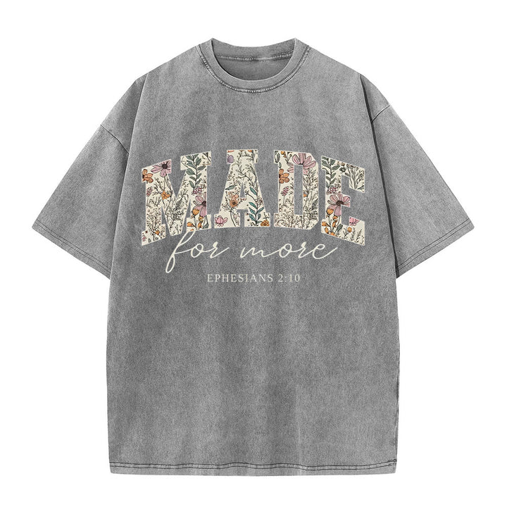 Christianartworkshop Made for More Washed T-Shirt - Grey - 4XL - image 6