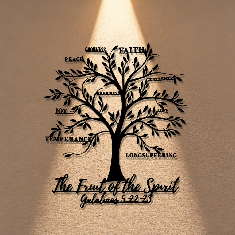 Christianartworkshop Fruit of the Spirit Tree Metal Wall Decor: Gentle Virtue for Home Spaces - image 10
