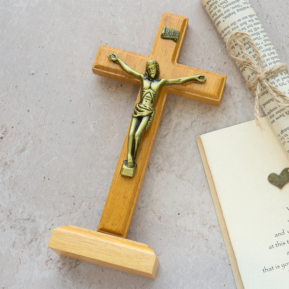 Christianartworkshop Redemptive Love Crucifix Desktop Decor: His Gift in Quiet Style - image 1