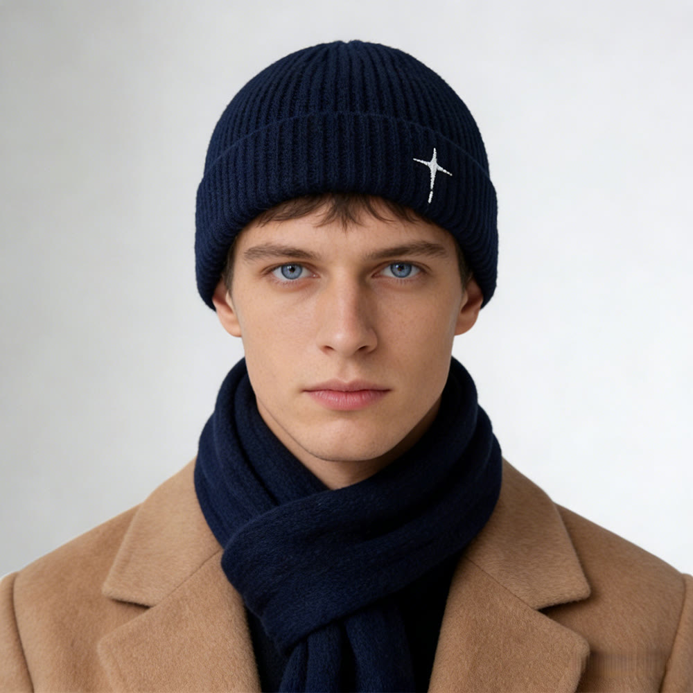 Christianartworkshop Subtle Cross Embroidered Beanie: His Grace in Cold Days - image 5