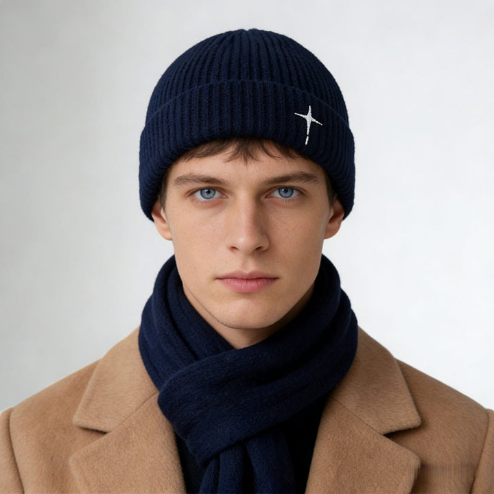 Christianartworkshop Subtle Cross Embroidered Beanie: His Grace in Cold Days - image 5