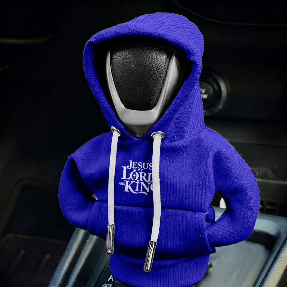 Christianartworkshop Jesus Lord and King Hoodie Car Shift Cover: A Royal Declaration - image 5