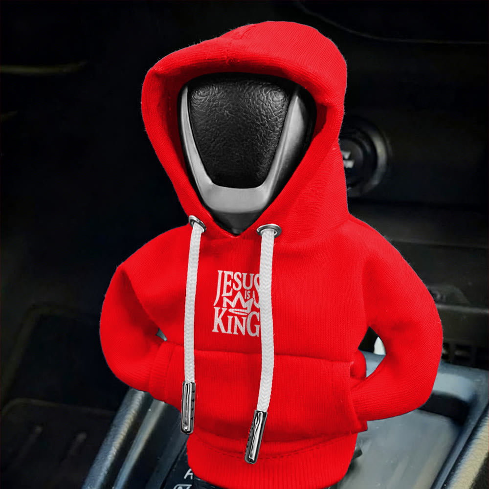 Christianartworkshop Jesus Is My King Hoodie Car Shift Cover: A Royal Proclamation - image 10