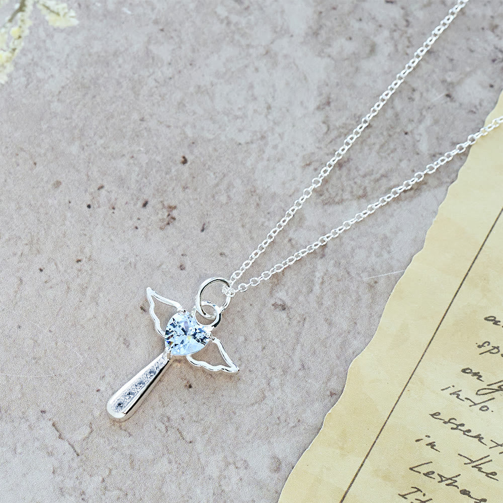 Christianartworkshop Angel Cross & Zircon Necklaces: Soft Comfort with Sacred Symbolism - image 5