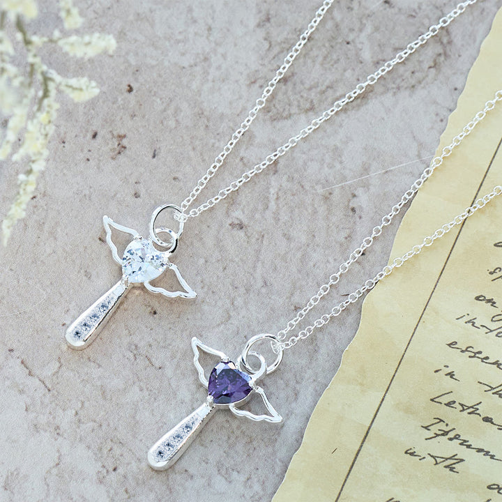 Christianartworkshop Angel Cross & Zircon Necklaces: Soft Comfort with Sacred Symbolism - image 4