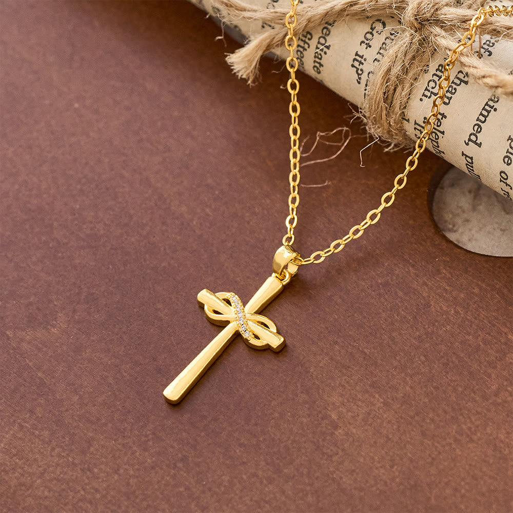 Christianartworkshop Möbius Cross & Zircon Necklaces: Smooth Comfort with Sacred Symbolism - image 2