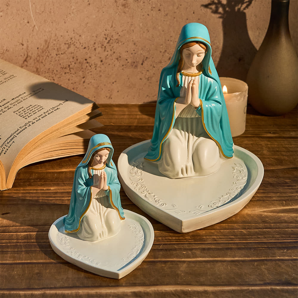 Christianartworkshop Classic Resin Praying Our Lady Rosary Holder: A Timeless Emblem of Devotion - image 2