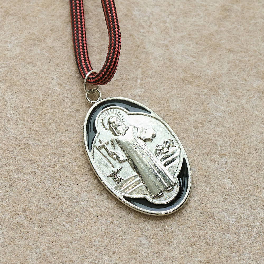 Christianartworkshop Tiger Eye Pocket Rosary with Courage & Protection: Blessed St. Benedict Exorcism Medal & Cross - image 5